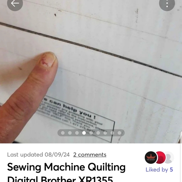 Sewing Machine Quilting Digital Brother XR1355 Wide New in sealed box - Picture 5 of 5